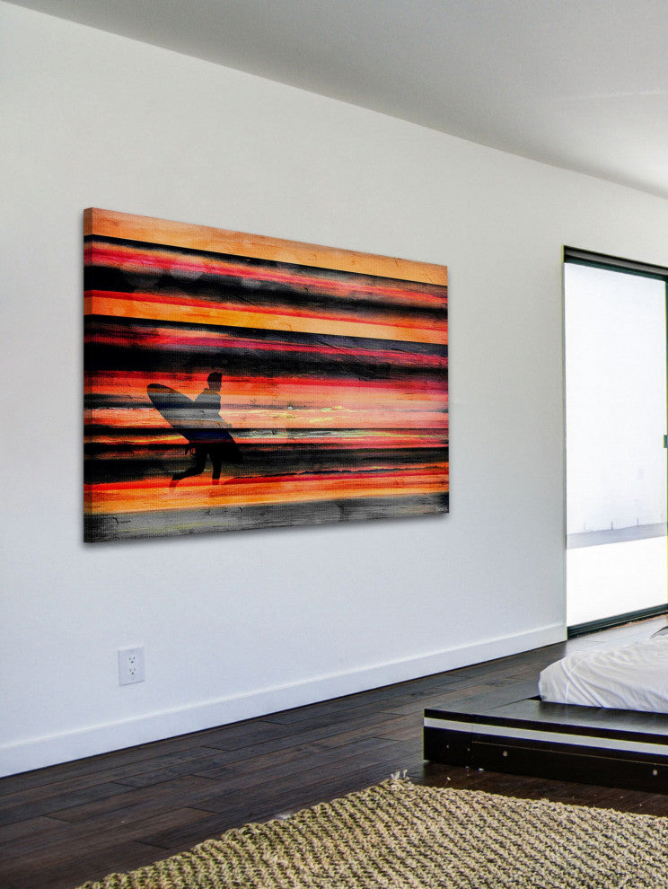 "That Last Wave" Print on Canvas, 36"x24"