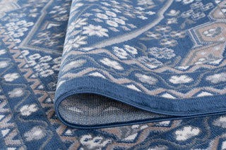 Logan Traditional Oriental Area Rug, Navy, 2'x10' Runner