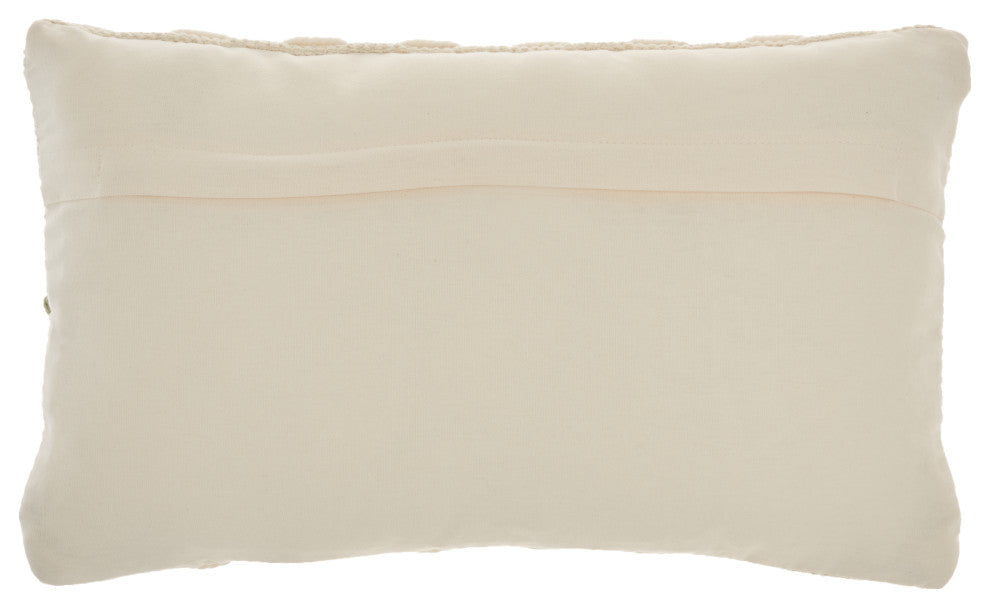 Mina Victory GC384 Throw Pillow, Sage, 12"X20"