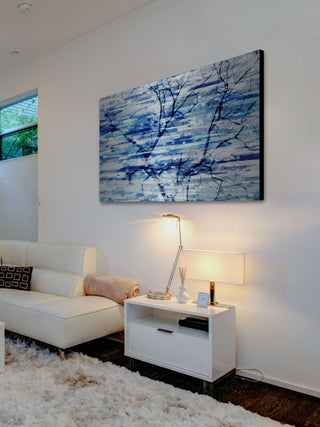 "Blue Snow Storm" Print on Brushed Aluminum, 60"x40"