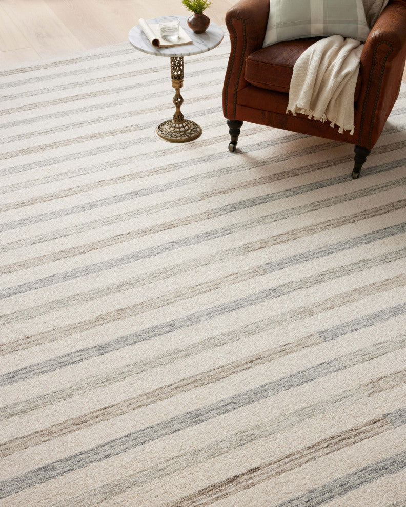 Chris Loves Julia x Loloi Chris Ivory / Slate 7'-9" x 9'-9" Area Rug