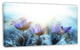 Blooming Blue Spring Flowers, Floral Canvas Art Print, 32"x16"