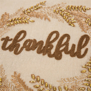 72"L Embroidered Thanksgiving Table Runner