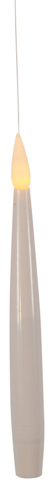 Battery-Operated 6" Floating Candles, String 10-Piece Ornament Set
