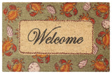 A1HC First Impression Ayden Coral Welcome 18"x30" Coir Doormat