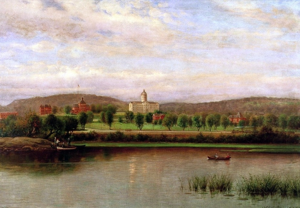 Olof Grafstrom Augustana College in the 1890's Gallery Wrapped Canvas Print