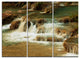 "Waterfall Cascade With White Waters" Wall Art, 3 Panels, 36"x28"
