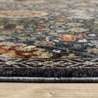 Augustus Persian Inspired Indoor Area Rug, Blue, 2'x3'
