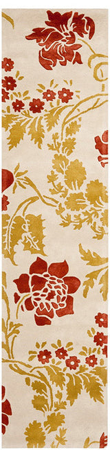 Safavieh Capri Cpr340A Beige, Rust Area Rug, 7'x7' Square