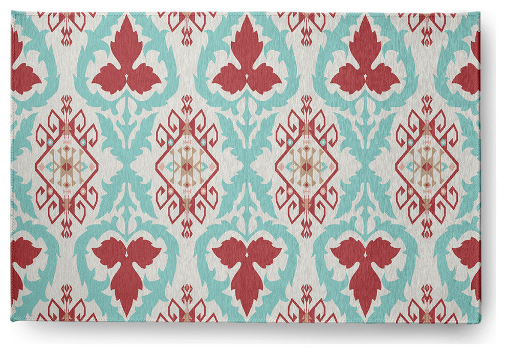 Bombay Spring Chenille Rug, Ligonberry Red, 2'x3'