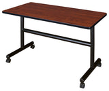 Kobe 48" Flip Top Mobile Training Table- Cherry