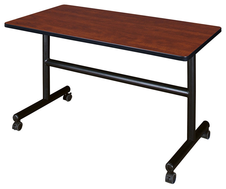 Kobe 48" Flip Top Mobile Training Table- Cherry