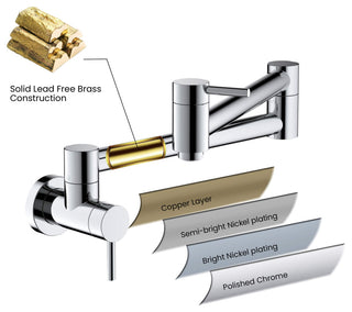 Circular Pot Filler, Chrome