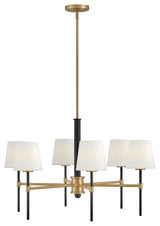 Hinkley Saunders Medium Chandelier, Black