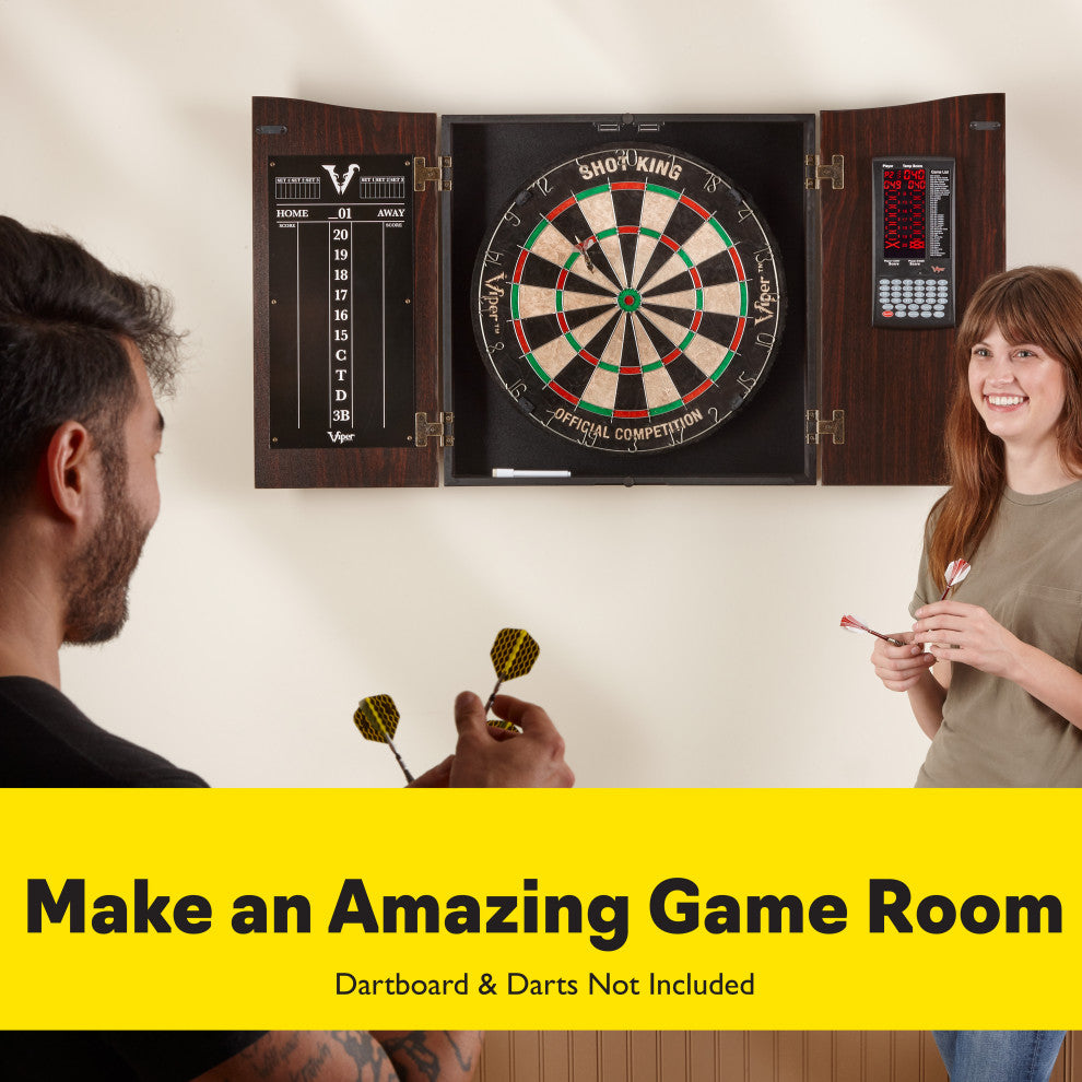 Viper Vault Deluxe Dartboard Cabinet With Integrated Pro Score