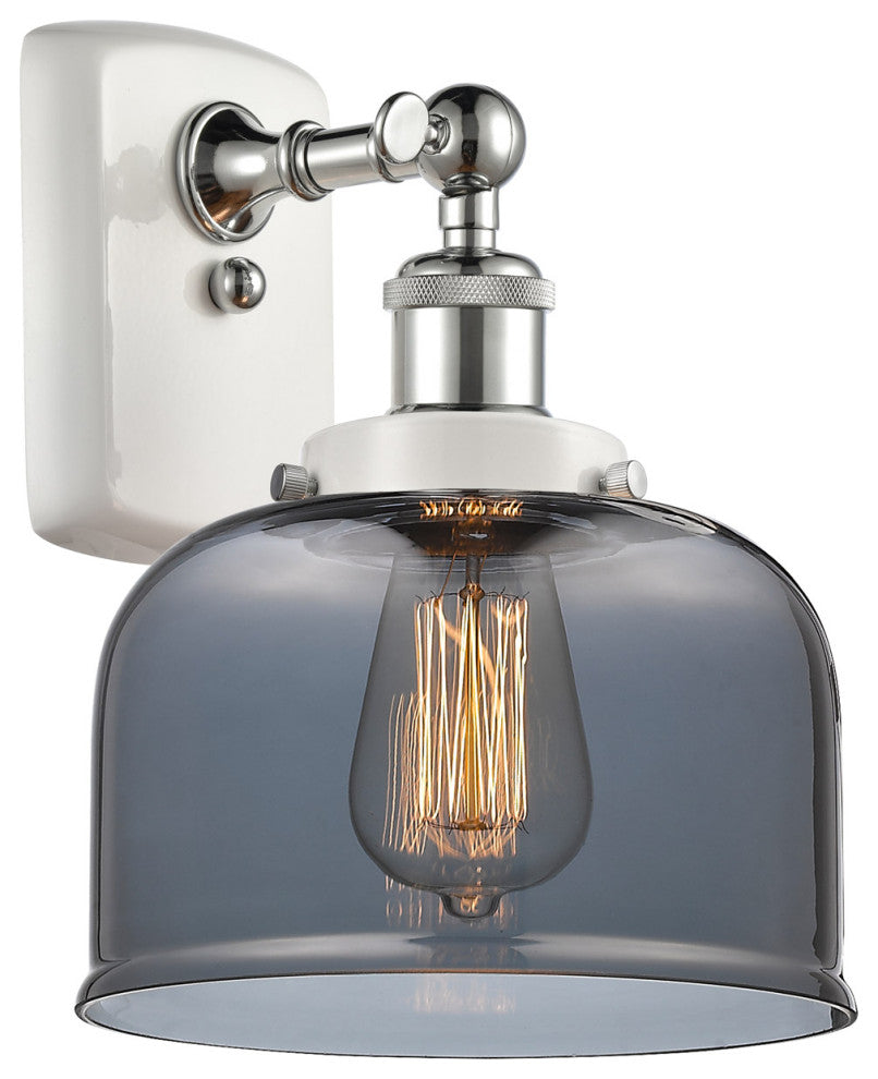 Innovations 916-1W-WPC-G73-LED 1-Light Sconce, White, Polished Chrome