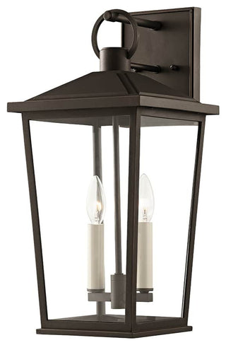 Soren Two Light Exterior Wall Sconce, Textured Bronze With Hl