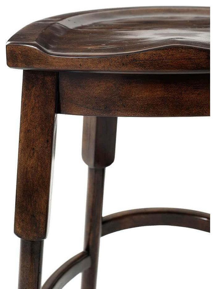 Rustic English Bar Stool
