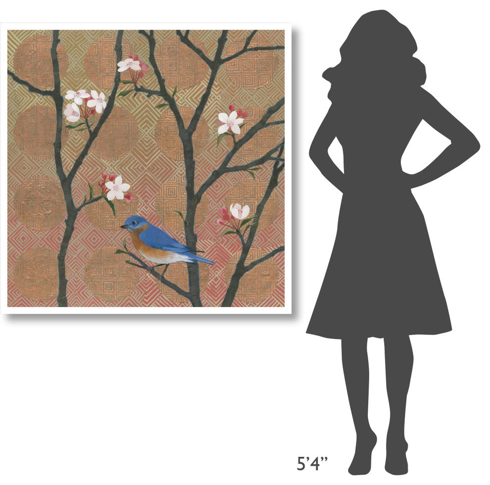 "Cherry Blossoms I" Digital Paper Print by Kathrine Lovell, 42"x42"
