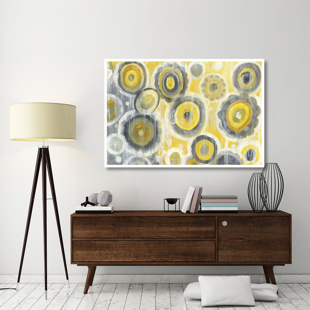 "Abstract Circles Crop" Digital Paper Print by Danhui Nai, 62"x42"