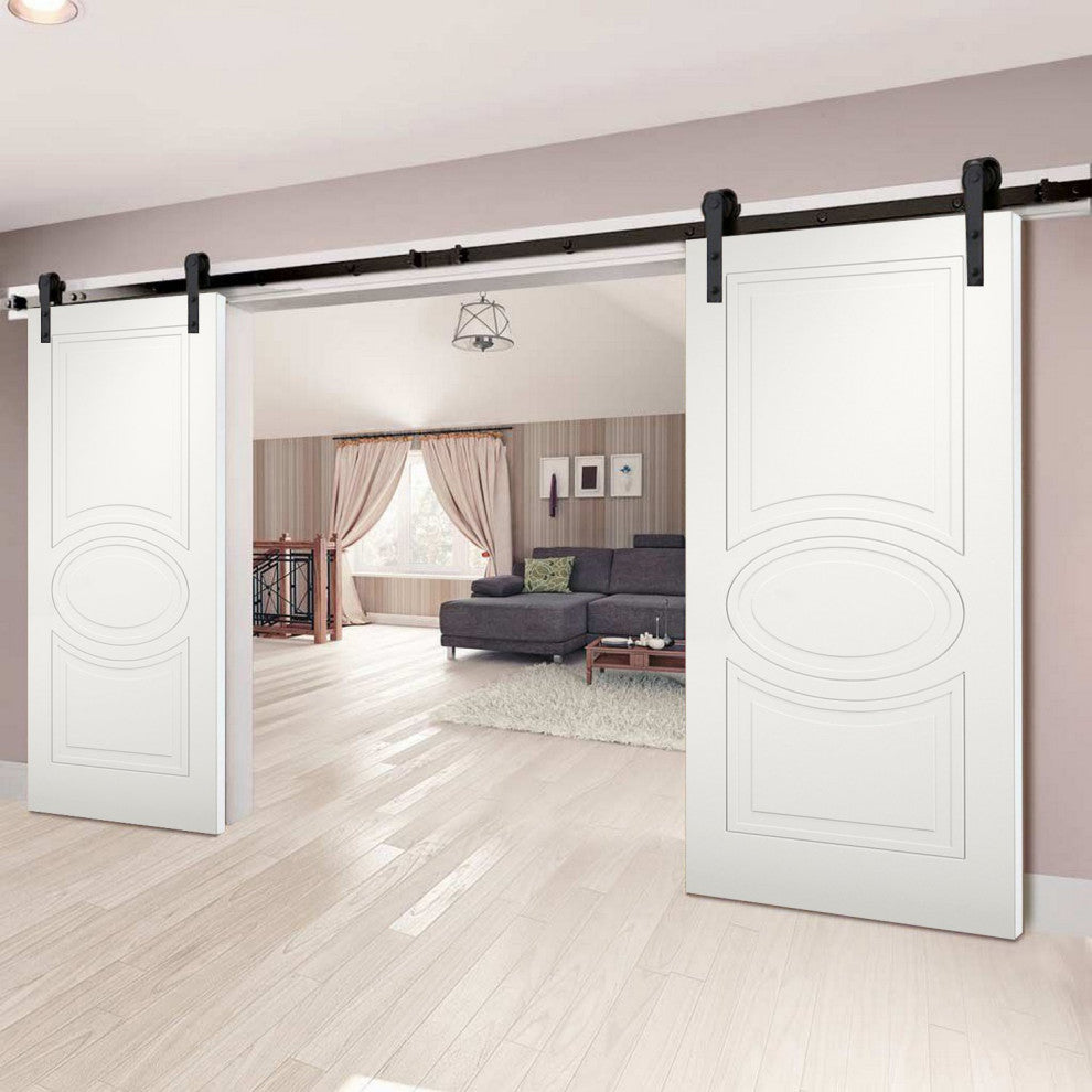 Slab Door Panel / Mela 7001 Matte White / Finished Doors, 30" X 96"