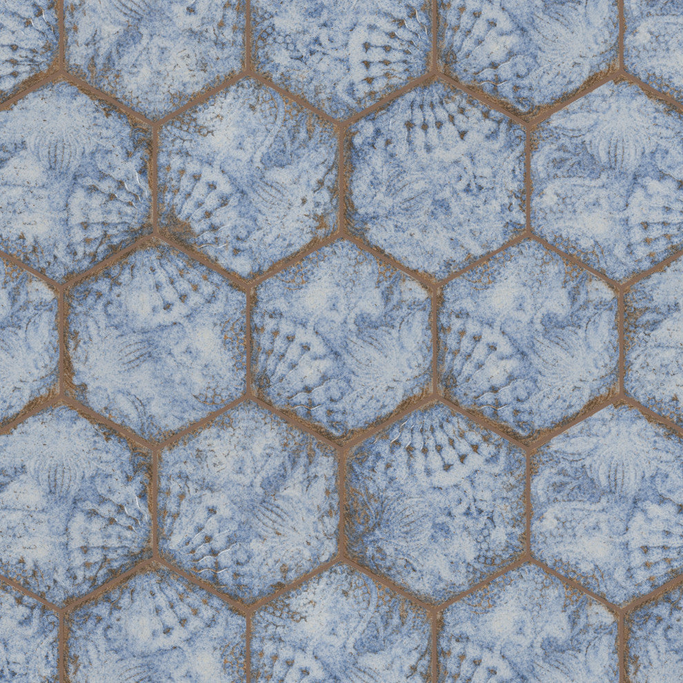 Gaudi React Hex Porcelain Floor and Wall Tile Sample
