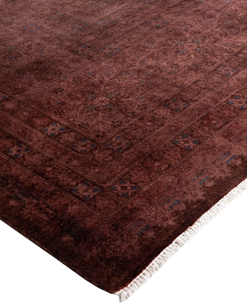 Overdyed One-of-a-Kind Hand-Knotted Area Rug Purple, 8' 5" x 10' 4"