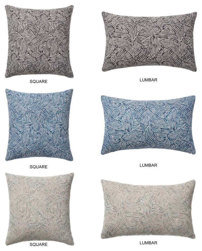 Linum Home Textiles Swish Decorative Pillow Cover, Dark Gray, Square
