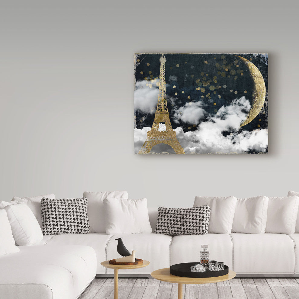 "Cloud Cities Paris" by Color Bakery, Canvas Art, 24"x18"