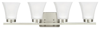 Generation Lighting Lighting 4-Light Bayfield Sconce, Brushed Nickel, A19/100w