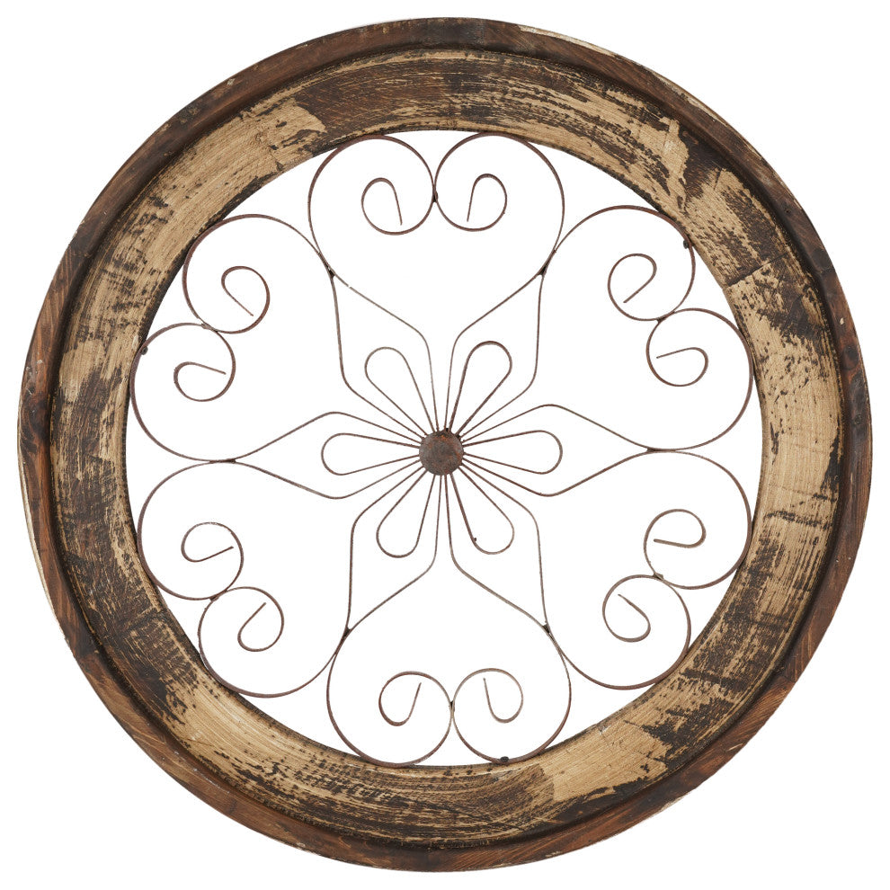 Round Architectural Window Chateau, White