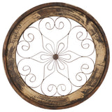 Round Architectural Window Chateau, White