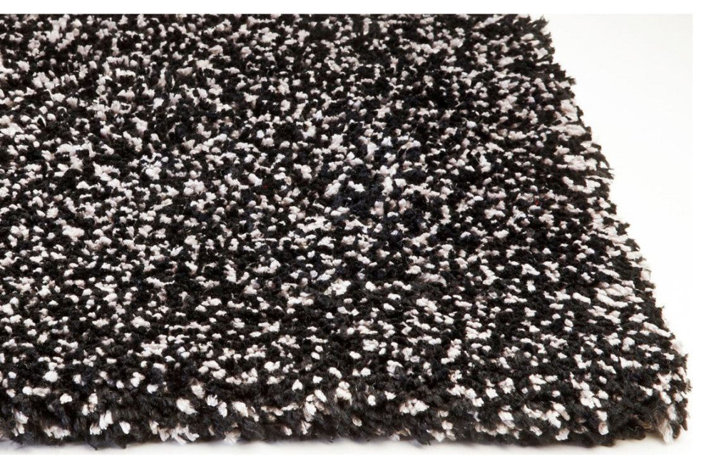 KAS Bliss 1583 Black Heather Shag Area Rug, 5' x 7'