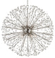 Dunkirk, 10 Light Chandelier, Polished Nickel Finish, Crystals