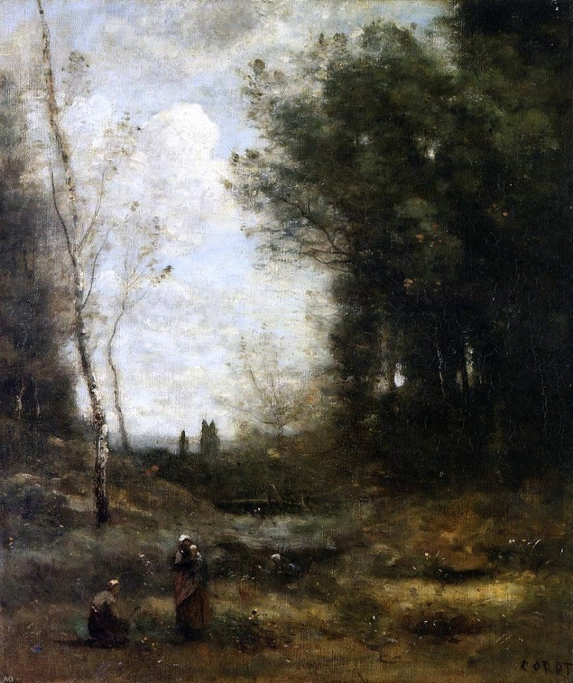 Jean-Baptiste-Camille Corot The Valley Wall Decal
