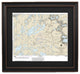Poster Size Framed Nautical Chart, Sea Gull Lake, Minnesota, 36x31