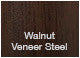 Harput Sword Chair, Walnut Veneer Steel Base, Amber Camira Wool