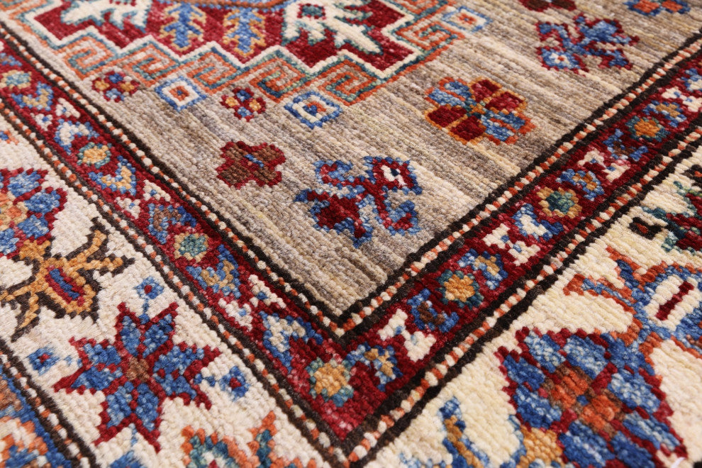 2' 10" X 9' 3" Runner Super Kazak Handmade Rug - Q12350