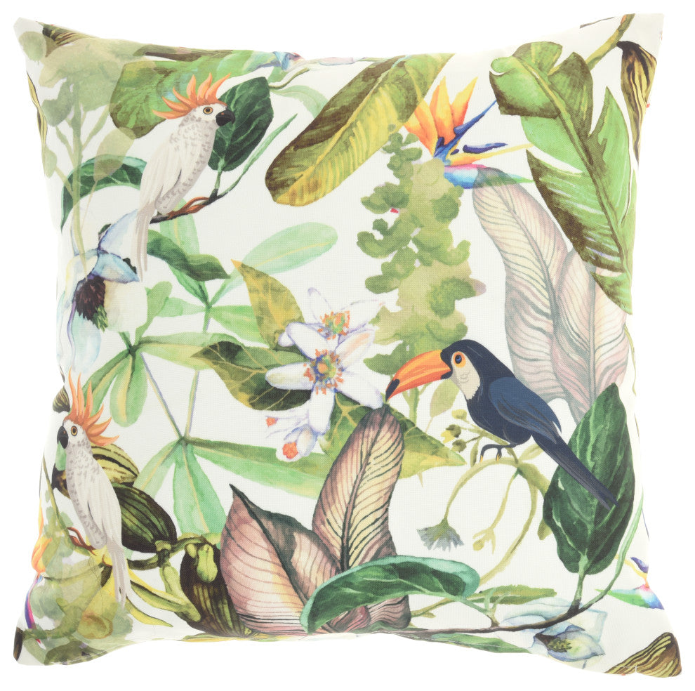 Mina Victory GT131 Throw Pillow, Multicolor, 18" x 18"