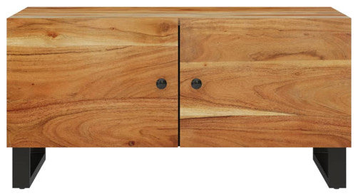 vidaXL Coffee Table Sofa Side Table Solid Wood Acacia and Engineered Wood