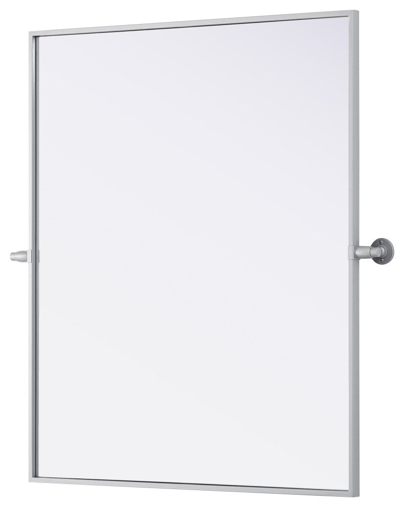 Home Living 30x36 Pivot Mirror, Silver