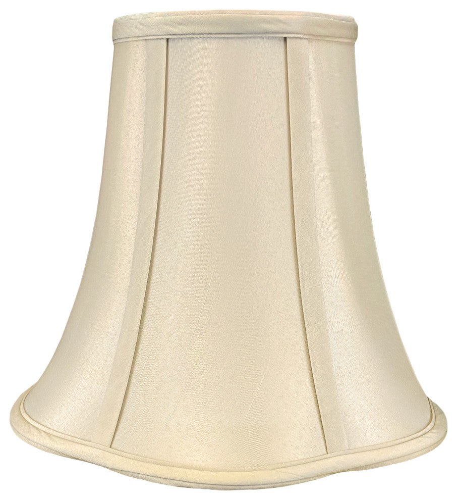 Royal Designs Bottom Outside Scallop Bell Lamp Shade, Beige, 6x12x10.25