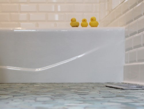 Hand-Selected Java Tan & White Pebble Tile - Natural Stone, 12x12 Sheet