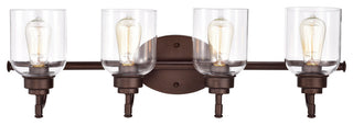CHLOE Lighting ADAIR Transitional 4-Light Oil Rubbed Bronze Bath Fixture