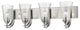 Natalie Collection Vanity, Satin Nickel, Clear Seeded