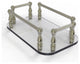 Vanity Top Glass Guest Towel Tray, Polished Nickel