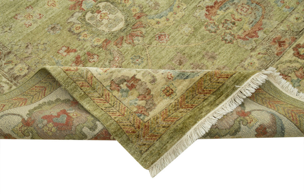 Rug N Carpet - Handwoven Oriental 8' 11" x 11' 9" One-of-a-Kind Oushak Area Rug