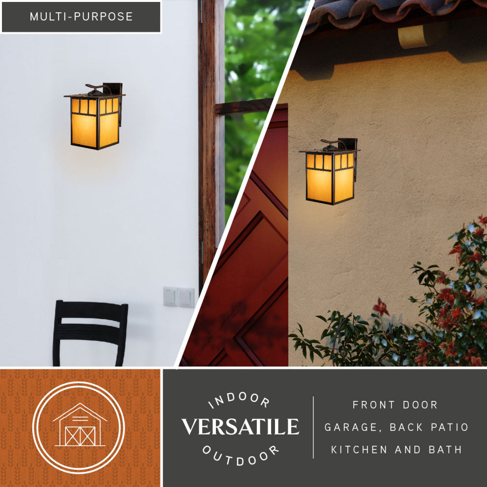 Mission 9" Outdoor Wall Light Burnished Bronze