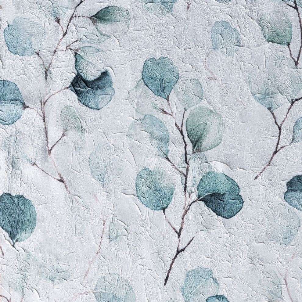 Eucalyptus Crushed Taffeta Tailored Panel, Spa, 48" X 63"