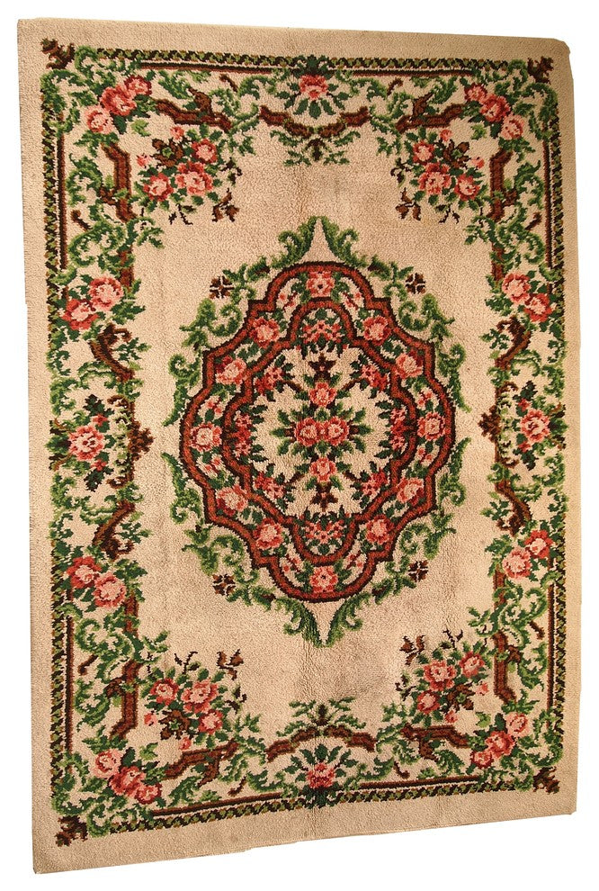 Consigned, Vintage Belgium Savonnerie Rug 6.5'x9.8', 1960